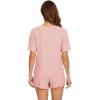 image:imageWiWi Soft Viscose from Bamboo Pajamas for Women Summer Short Sleeve Top with Shorts Pajama Set Pjs SXXLPeach Pink