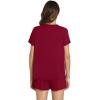 image:imageWiWi Viscose from Bamboo Pajamas for Women Loose Comfy Two Pieces Pj Set Top and Shorts Loungewear SXXLWine Red
