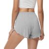 image:imageWiWi Womens Active Shorts for Women Loose Pajama Short Pants Breathable Yoga Bottoms Soft Sweatpants Bottom SXXLLirk H Grey