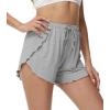 image:imageWiWi Womens Active Shorts for Women Loose Pajama Short Pants Breathable Yoga Bottoms Soft Sweatpants Bottom SXXLLirk H Grey