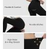 image:imageWiWi Womens Leggings Thermal Warm Underwear Pants Soft Long Johns Viscose from Bamboo Baselayer Pant SXXLBblack