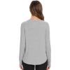image:imageWiWi Womens Long Raglan Sleeve Tops Casual Viscose from Bamboo Loungewear Crew Neck Tunic Tops Soft Women Shirt SXXLAheather Grey