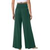 image:imageWiWi Womens Pajama Pants Bamboo Viscose Super Soft Wide Leg Palazzo Lounge Yoga Cooling Sleep Bottoms with Pockets SXXLAfence Green