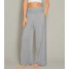 image:imageWiWi Womens Pajama Pants Bamboo Viscose Super Soft Wide Leg Palazzo Lounge Yoga Cooling Sleep Bottoms with Pockets SXXLAheather Grey