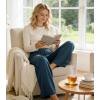 image:imageWiWi Womens Pajama Pants Bamboo Viscose Super Soft Wide Leg Palazzo Lounge Yoga Cooling Sleep Bottoms with Pockets SXXLAink Blue