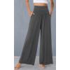 image:imageWiWi Womens Pajama Pants Bamboo Viscose Super Soft Wide Leg Palazzo Lounge Yoga Cooling Sleep Bottoms with Pockets SXXLAiron Grey