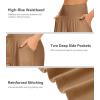 image:imageWiWi Womens Pajama Pants Bamboo Viscose Super Soft Wide Leg Palazzo Lounge Yoga Cooling Sleep Bottoms with Pockets SXXLAkhaki