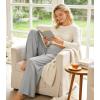image:imageWiWi Womens Pajama Pants Bamboo Viscose Super Soft Wide Leg Palazzo Lounge Yoga Cooling Sleep Bottoms with Pockets SXXLAlight Grey