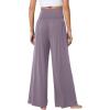 image:imageWiWi Womens Pajama Pants Bamboo Viscose Super Soft Wide Leg Palazzo Lounge Yoga Cooling Sleep Bottoms with Pockets SXXLAviolet