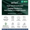 image:imageWiWi Womens Pajama Set Short Sleeve Top and Long Pants with Pockets Rayon Sleepwear Soft V Neck 2 Piece Pajamas SXXLFence Green