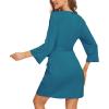 image:imageWiWi Womens Robes Soft 34 Sleeve Kimono Bathrobe Maternity Robe Casual Viscose from Bamboo Sleepwear SXXLDark Teal