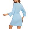 image:imageWiWi Womens Robes Soft 34 Sleeve Kimono Bathrobe Maternity Robe Casual Viscose from Bamboo Sleepwear SXXLPale Blue
