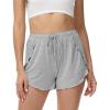 image:imageWiWi Womens Active Shorts for Women Loose Pajama Short Pants Breathable Yoga Bottoms Soft Sweatpants Bottom SXXLLirk H Grey
