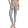 image:imageWiWi Womens Leggings Thermal Warm Underwear Pants Soft Long Johns Viscose from Bamboo Baselayer Pant SXXLAheather Grey