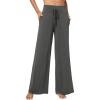 image:imageWiWi Womens Pajama Pants Bamboo Viscose Super Soft Wide Leg Palazzo Lounge Yoga Cooling Sleep Bottoms with Pockets SXXLBiron Grey