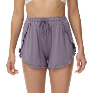image:imageWiWi Womens Active Shorts for Women Loose Pajama Short Pants Breathable Yoga Bottoms Soft Sweatpants Bottom SXXLViolher G