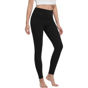 image:imageWiWi Womens Leggings Thermal Warm Underwear Pants Soft Long Johns Viscose from Bamboo Baselayer Pant SXXLBblack